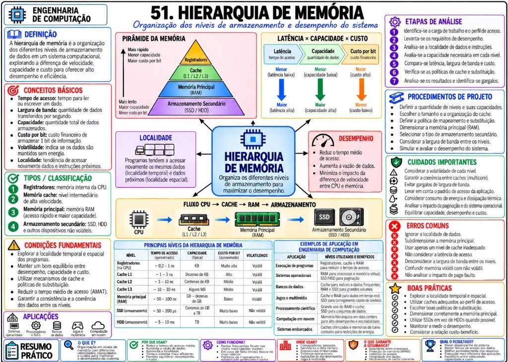 51. Hierarquia de Memória